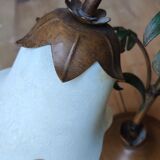 Metal lamp decoration bamboo opaline