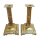 Pair of brass candlesticks, vintage