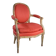 Louis XVI style cabriolet medallion armchair