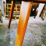 Vintage  table with compass feet 1960s