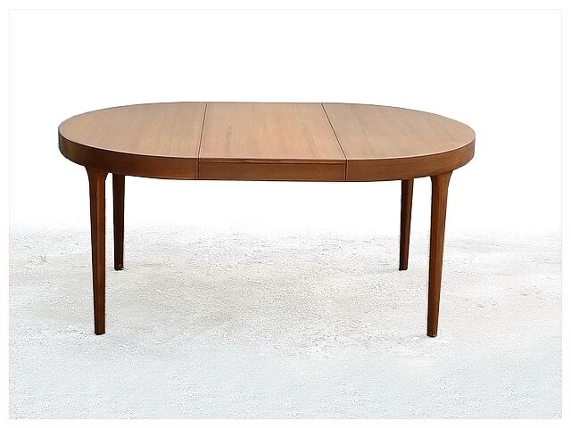 Danish round table by Oluf Th. Larsen Scandinavian teak vintage 1960