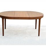 Danish round table by Oluf Th. Larsen Scandinavian teak vintage 1960