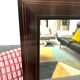 Art Deco mirror in rosewood and brass