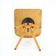1970s  Beech Chair with Adjustable Height, Czechoslovakia