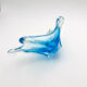 Murano Italy Deep Bowl - Organic Design Lagoon Blue