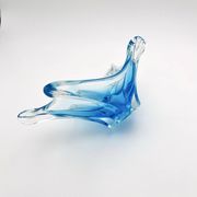 Murano Italy Deep Bowl - Organic Design Lagoon Blue