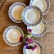 Set of 6 antique deep plates - Robinson de Badonvillier
