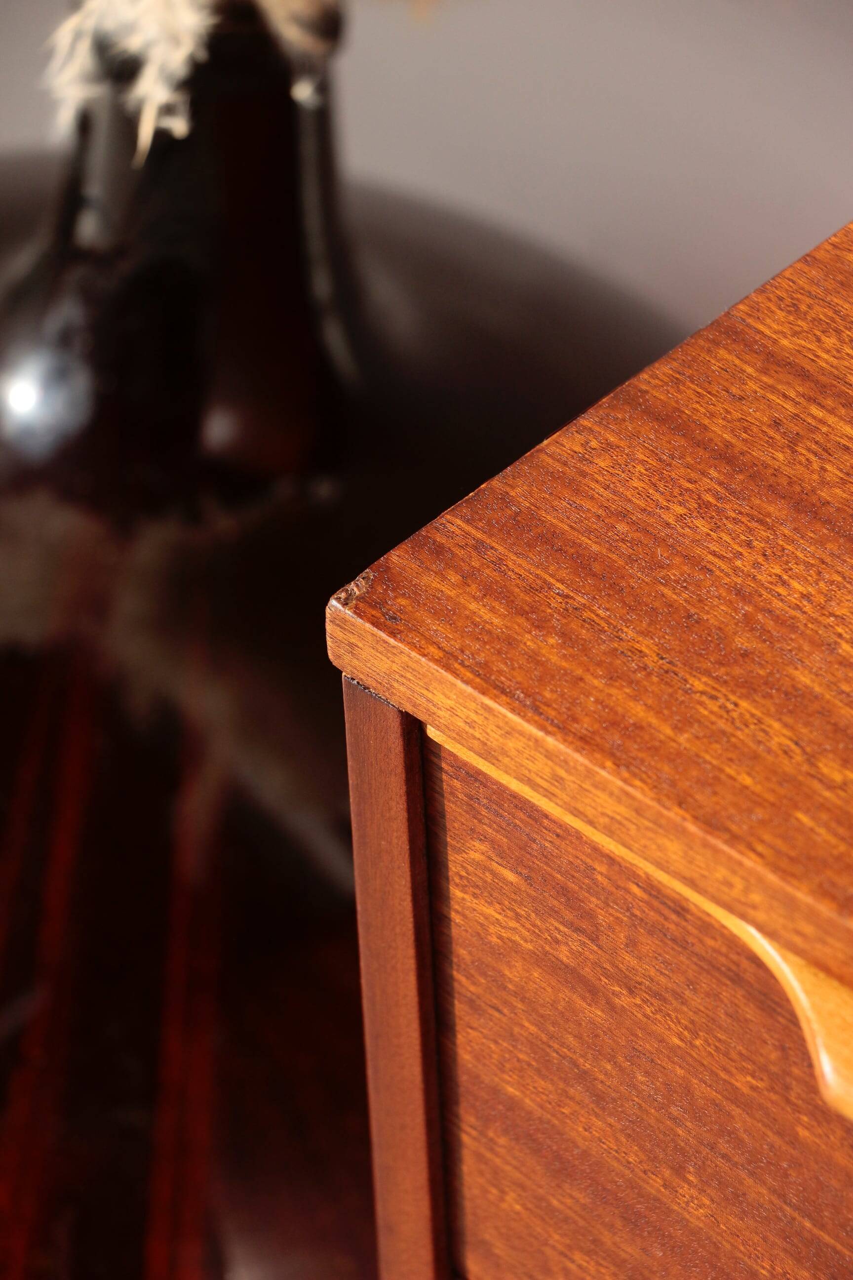 Vintage Teak Chest of Drawers – Small Restored Scandinavian Furniture