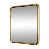 Rectangular mirror gilded with fine gold – vintage –