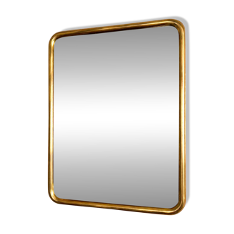 Rectangular mirror gilded with fine gold – vintage –