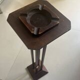 Art Deco wooden smoking table