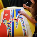 Surf illustration, limited edition of 30 copies, signed by the artist