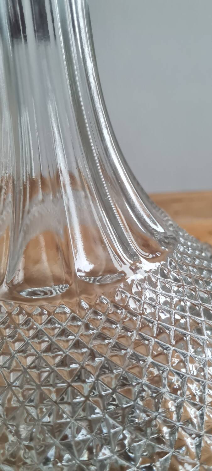 Chiseled decanter