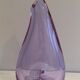 Purple glass piriform vase. Circa 1970.
