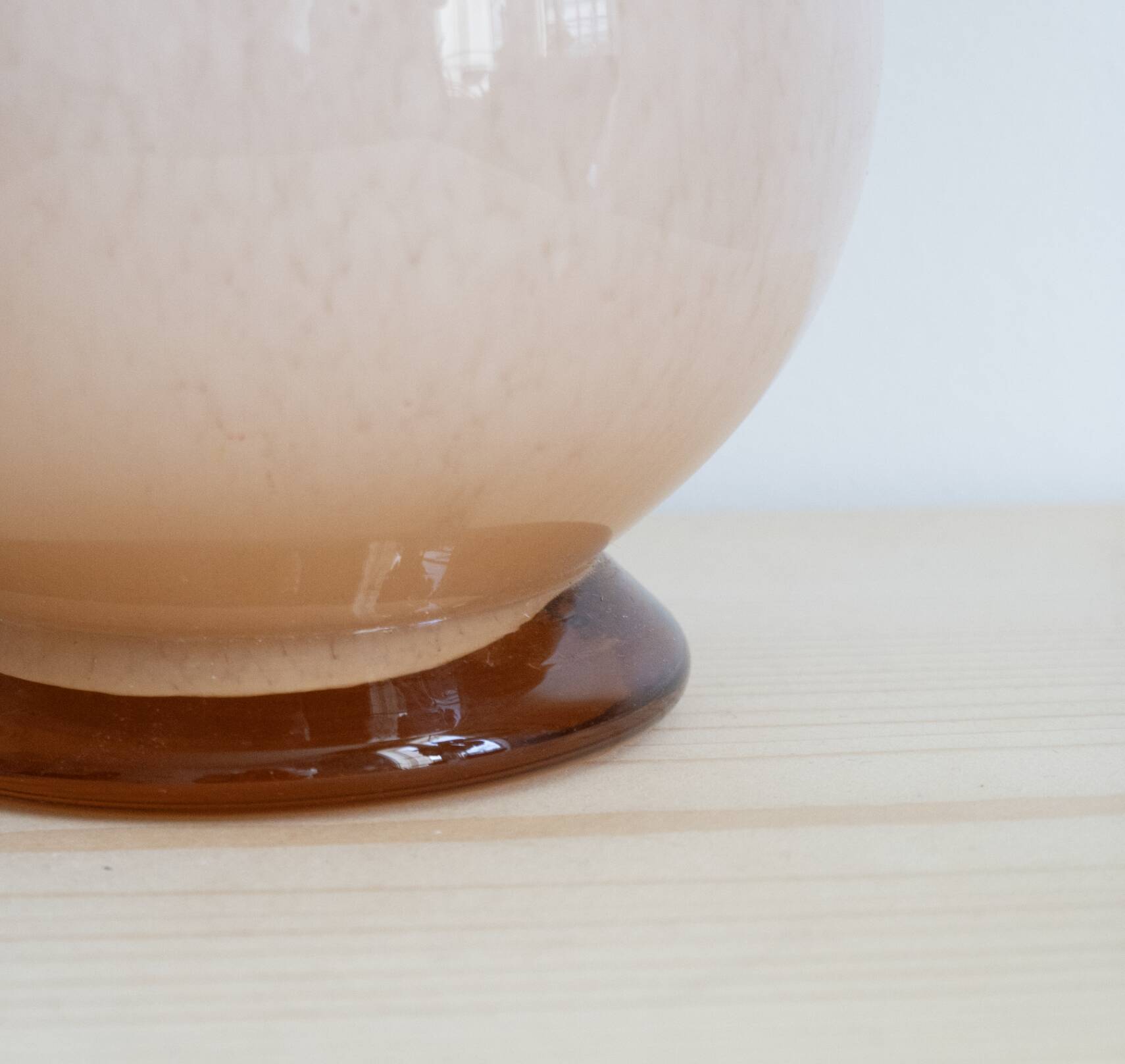 Art Deco pink opaline lamp