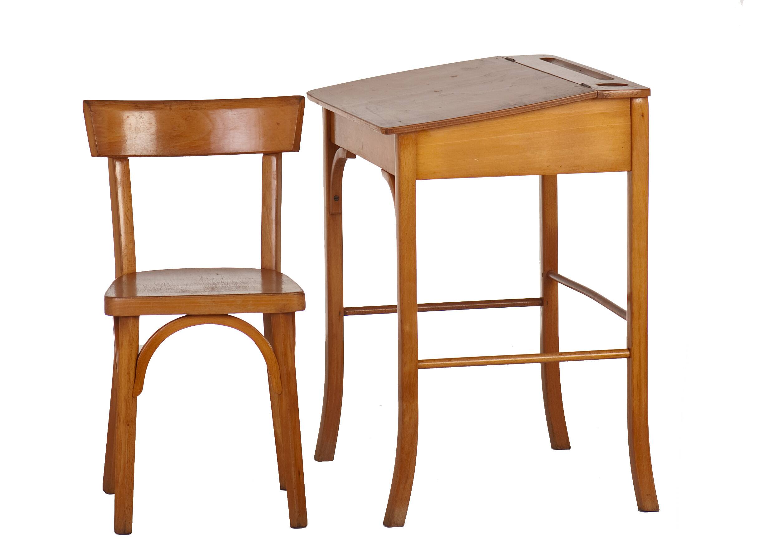 Baumann children's chair and desk vintage 1960