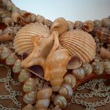 Shell hand mirror 35x19cm