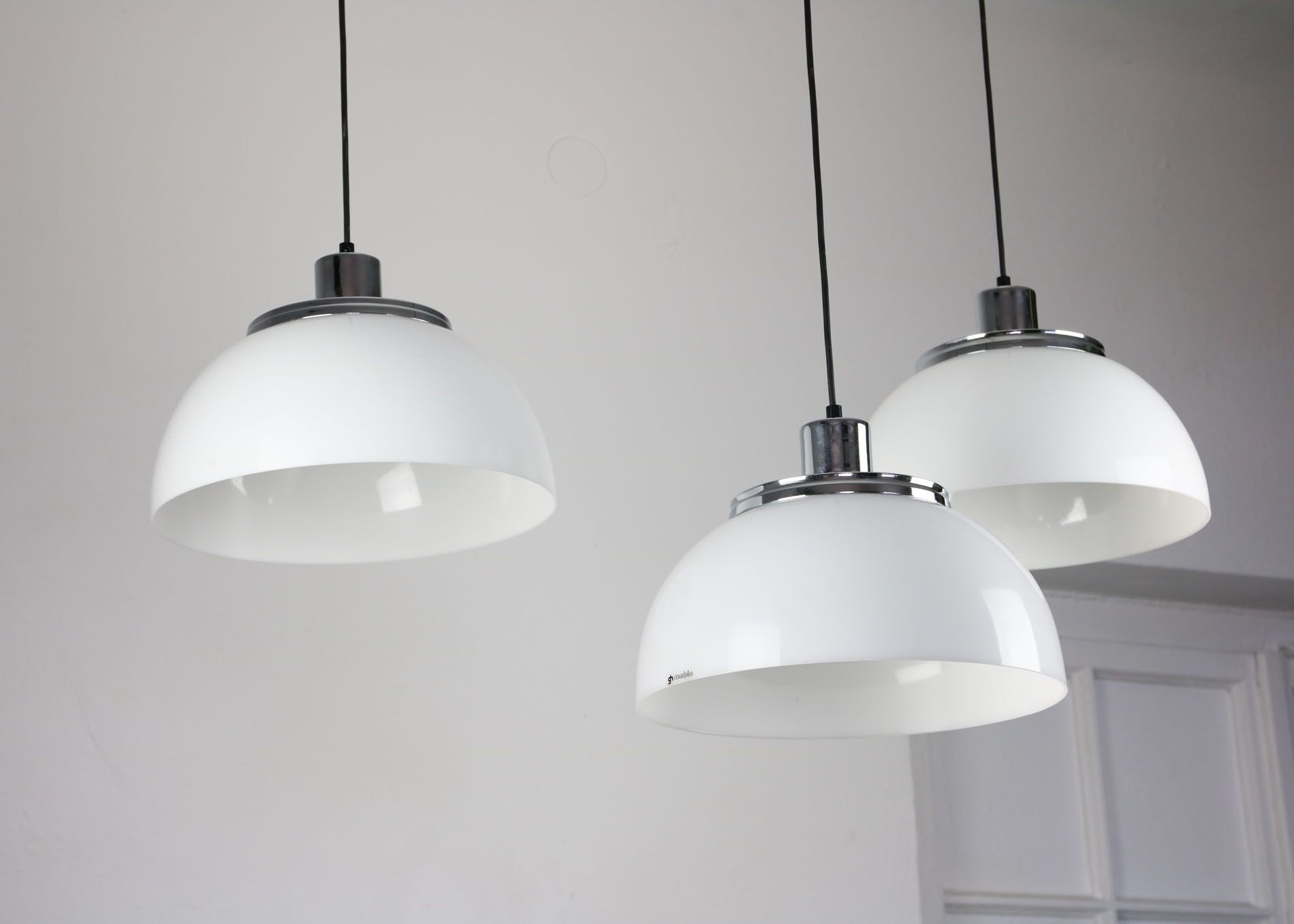 Faro Pendant Lamp by Luigi Massoni from Guzzini & Meblo, 1960s, Set of 3