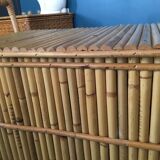 Vintage bamboo bench