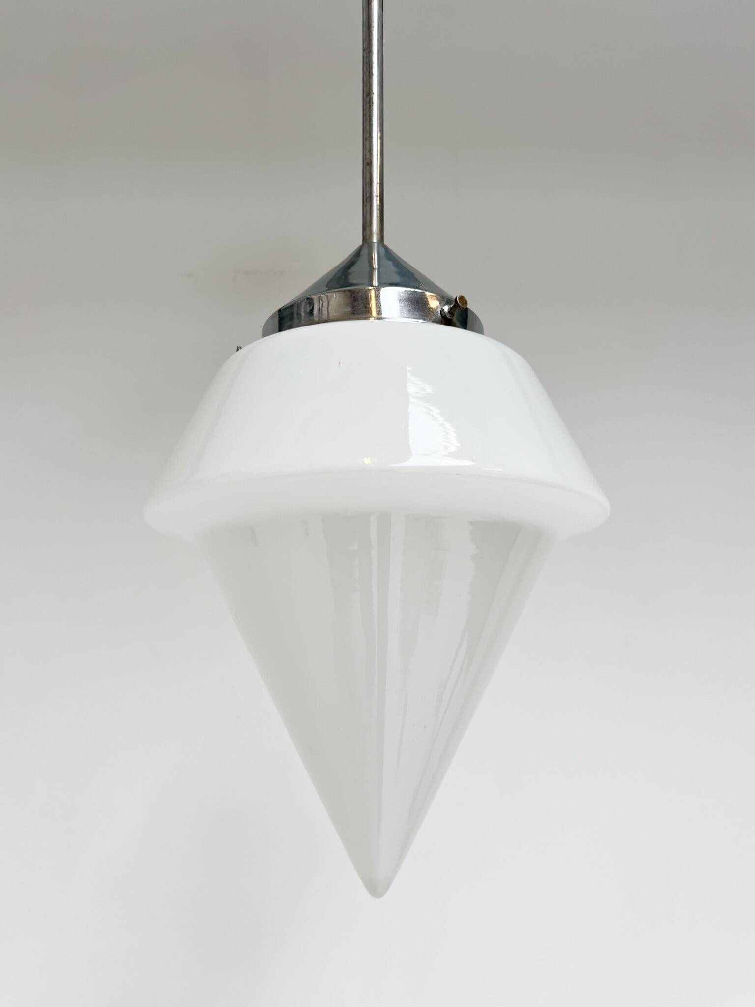 Plafonnier Philips en verre opale, années 1960