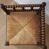 Corner chair in pearl wood