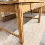 Antique solid oak craft table with drawers