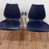Set of 4 Kartell Maui chairs, Italy, 1980s