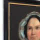 Antique Vintage Oil Portrait Painting of a Dutch Lady, 19th Century