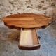 French antique walnut violin table, centre table with drawer, circa 1880–1900.