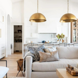 Brass dome suspension lamp, Moroccan pendant lamp