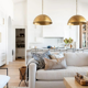 Brass dome suspension lamp, Moroccan pendant lamp