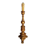 Wooden candlestick and gilded stucco from the beginning of the 20th century