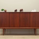 Teak highboard, Danish design, 1970s, manufactured by Omann Jun