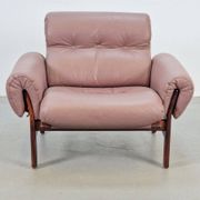 Vintage Teak Leather Armchair from Coja, Netherlands, 1960s