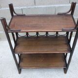 Bamboo and dark rattan shelf