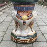 Decorative ceramic elephant stool