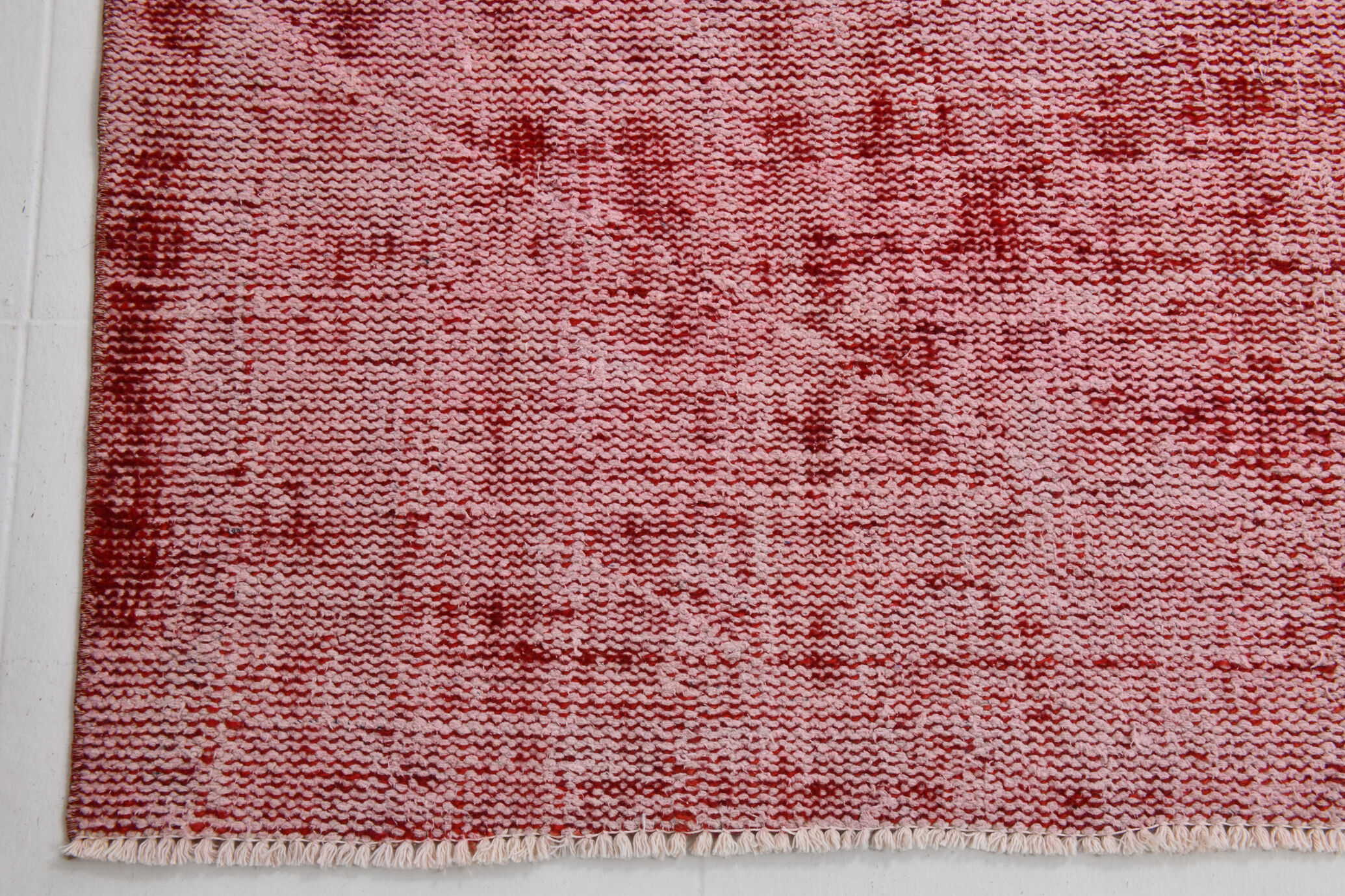 Pale red modern vintage rug