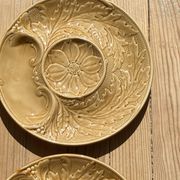 5 asparagus plates in earthenware Manufacture de Gien