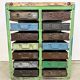 Vintage industrial iron chest of drawers, 1950s