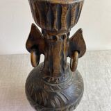 Vase en terre cuite à anneaux