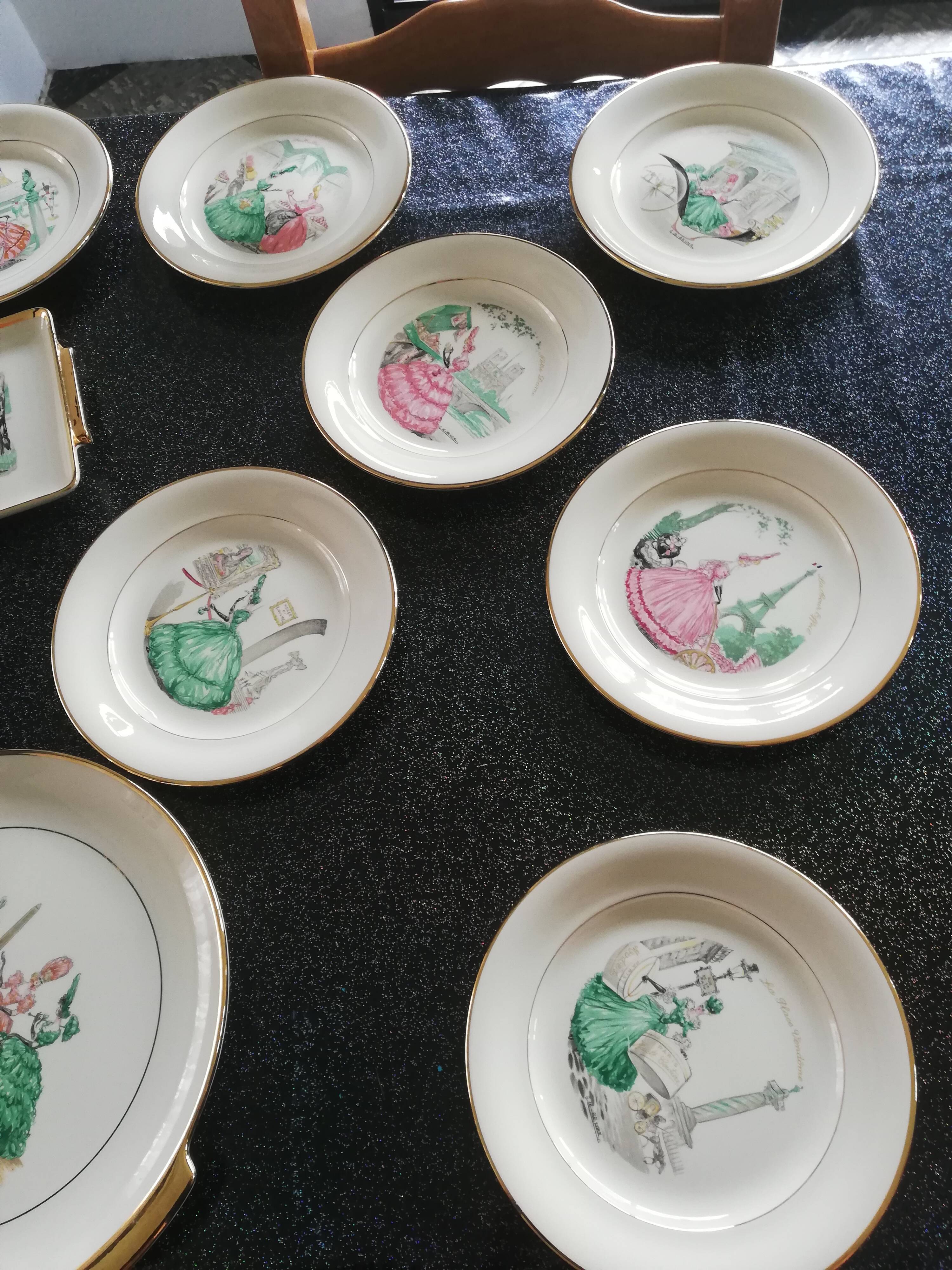 Service to dessert villeroy and boch "Promenade à Paris"