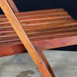 Vintage wood folding chair
