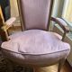 pair of antique Louis XVI style armchairs, in carved wood with a