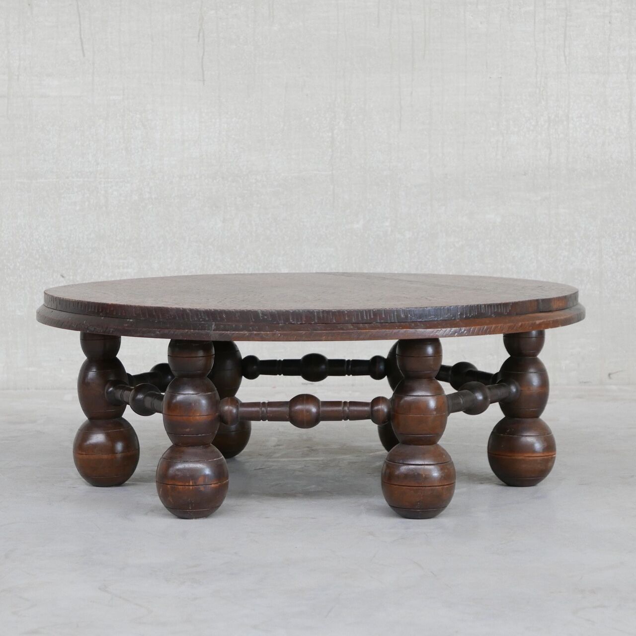 Table basse art déco chêne