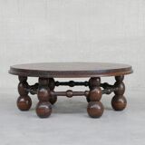 Table basse art déco chêne