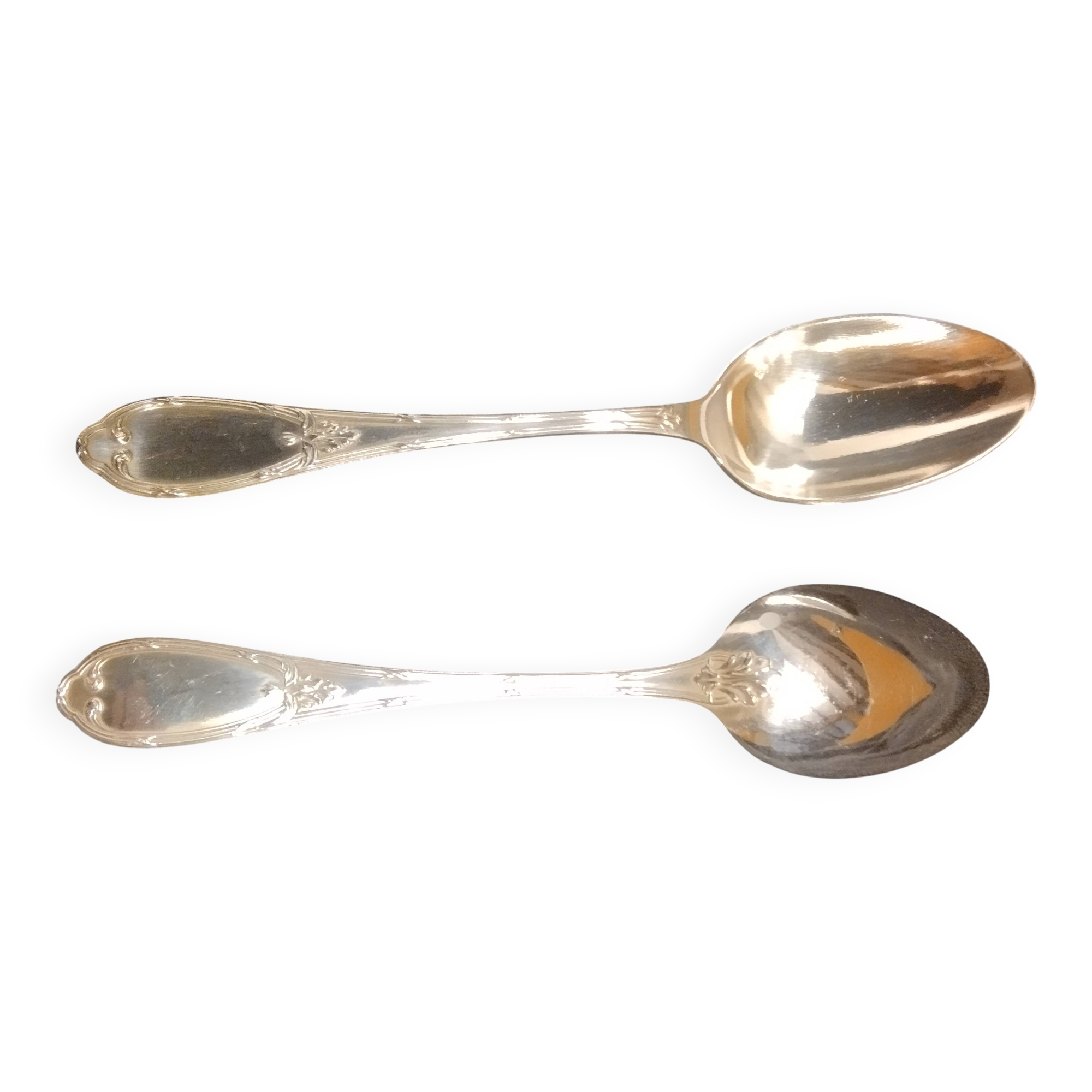12 silver-plated metal teaspoons by Félix Frères