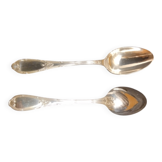 12 silver-plated metal teaspoons by Félix Frères