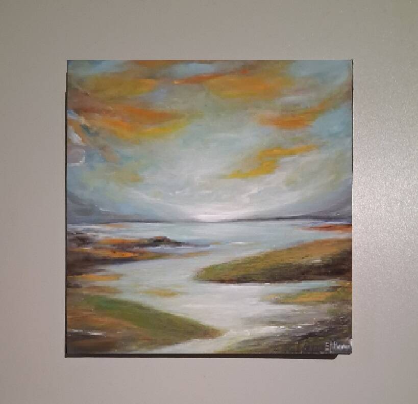 Original landscape painting signed and delivered with its certificate of authenticity.