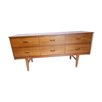 Vintage teak chest of drawers