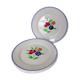 Set of 4 vintage dessert plates from the Badonviller porcelain factory